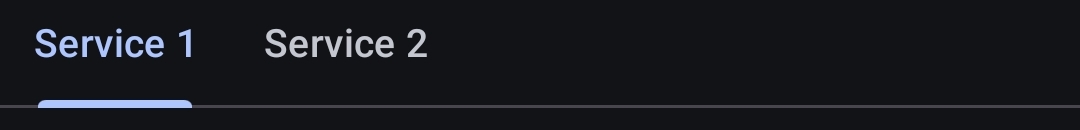 Service Tabs